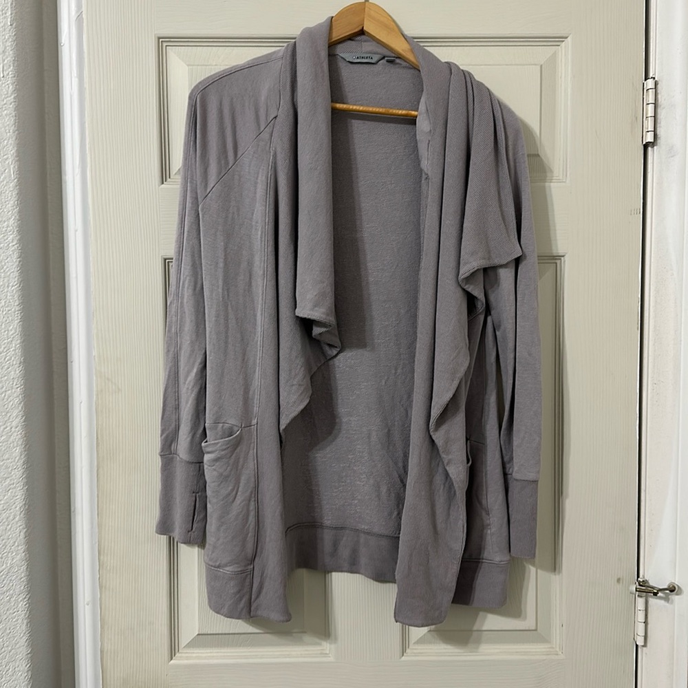 Athleta Studio Wrap Modal Cardigan w/ pockets Size XS